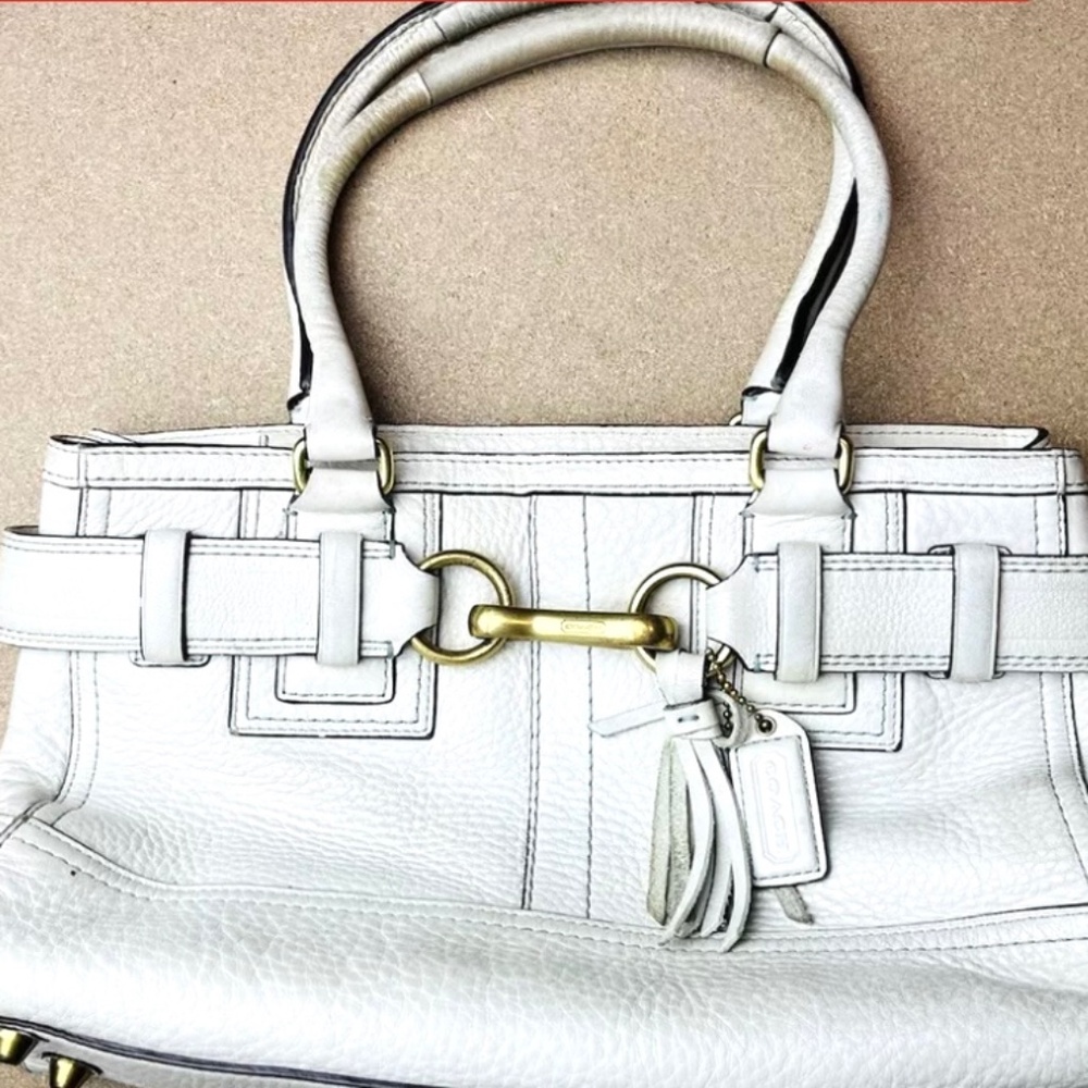 Coach Hampton Optic Signature original handbag purse